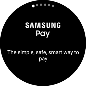 Press and hold the Return key to activate Samsung Pay.