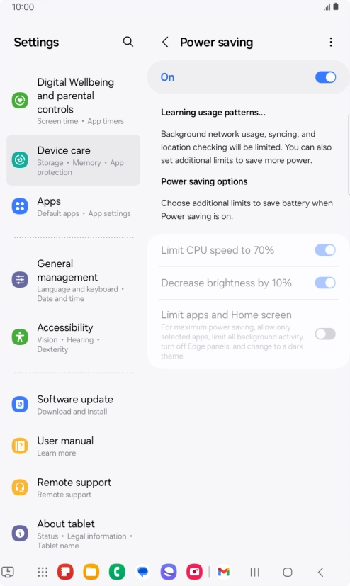 Press the Home key to return to the home screen.