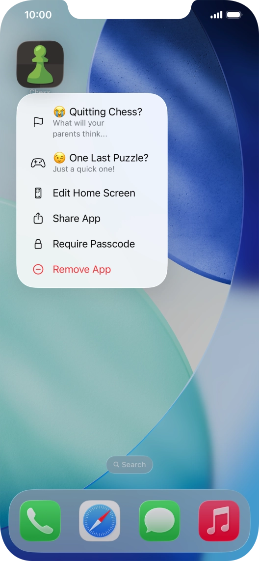 Press Require Passcode.