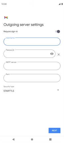 Press the field below 