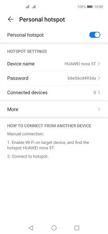 Press the Home key to return to the home screen.