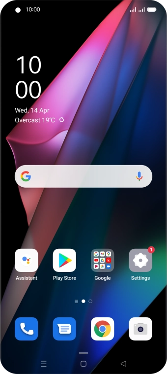 Slide two fingers downwards starting from the top of the screen.