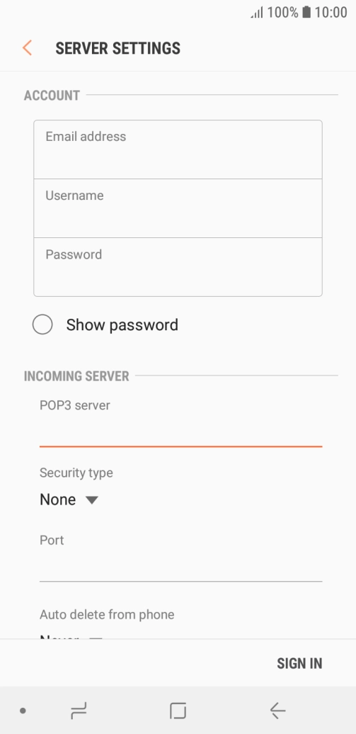 Press the drop down list below 