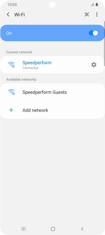 Press the Home key to return to the home screen.