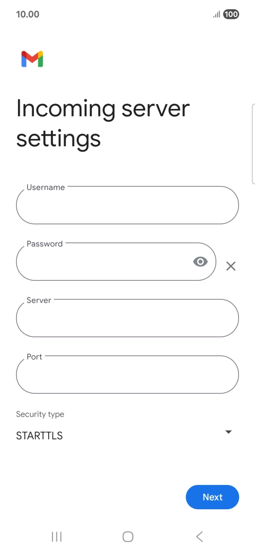 Press the field below 