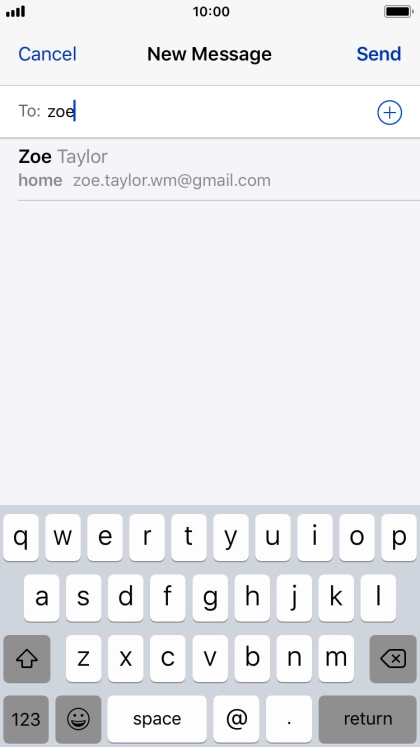 Press the required contact.