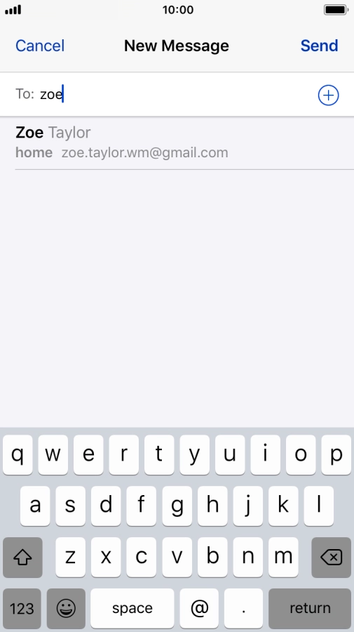 Press the required contact.