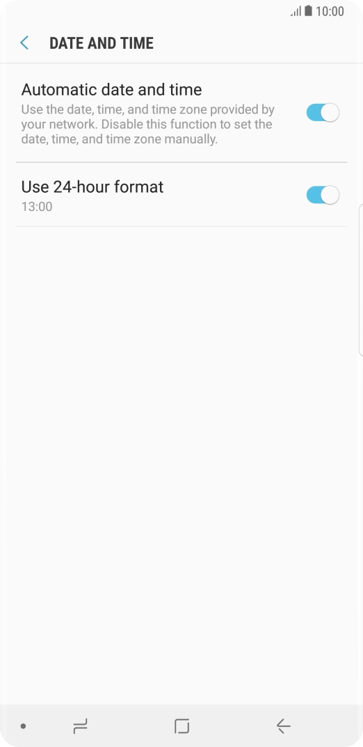 Press the Home key to return to the home screen.