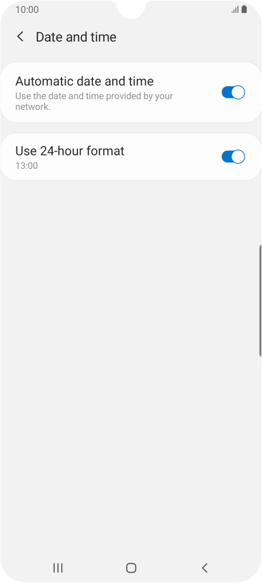 Press the Home key to return to the home screen.