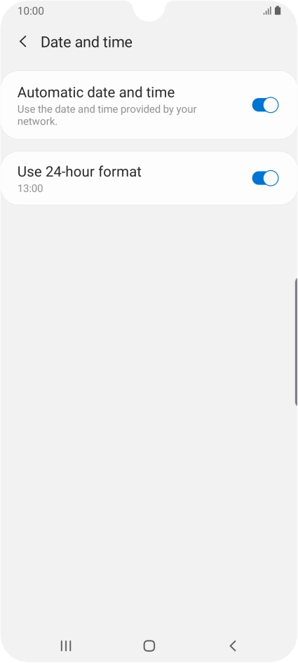 Press the Home key to return to the home screen.