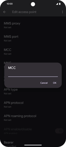 Key in 234 and press OK.