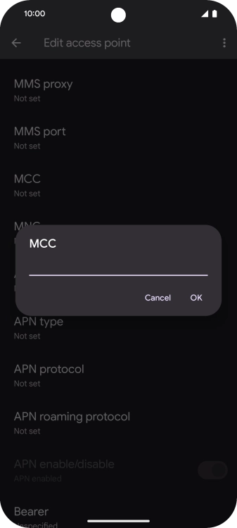 Key in 234 and press OK.