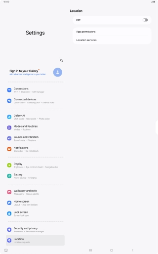 Press the indicator to turn the function on or off.