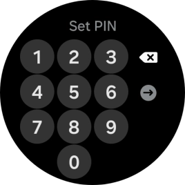 Key in the required PIN and follow the instructions on the screen to create a PIN as lock code.