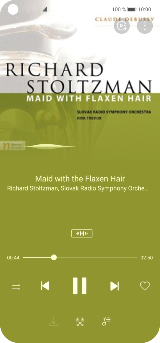 Press arrow right to go to the next audio file.