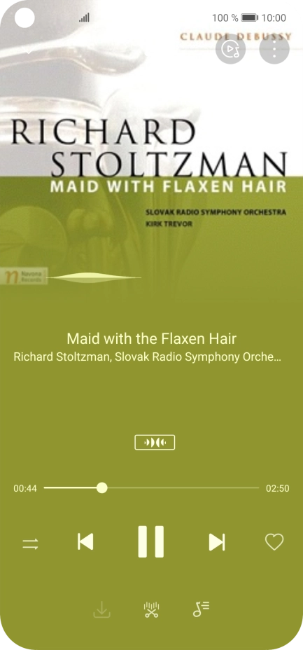 Press arrow right to go to the next audio file.