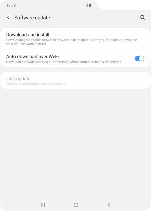 Press Download and install. If a new software version is available, it's displayed. Follow the instructions on the screen to update the phone software.