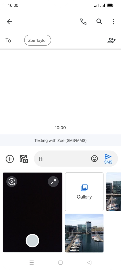 Press Gallery and go to the required folder.