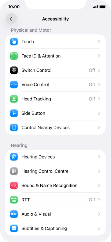 Press the required category below 