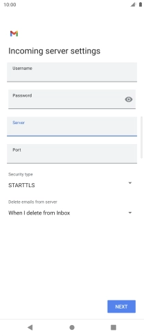 Press the field below 
