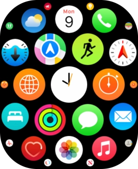 Press the music player icon.
