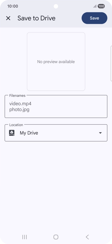 Press the field below 