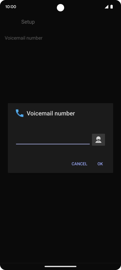 Key in +447953222222 and press OK.