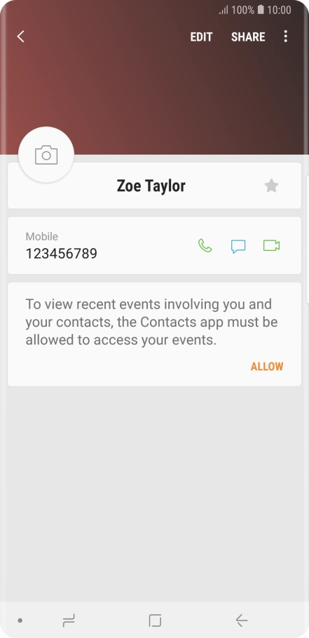 Press the Home key to return to the home screen.