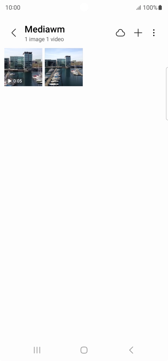 Press and hold any picture or video clip.