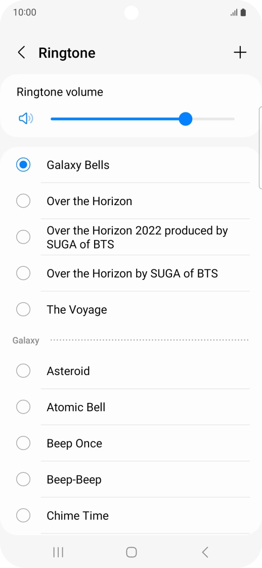 Press the required ring tones to hear them.