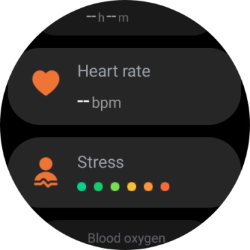 Press Heart rate.