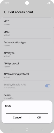 Key in 234 and press OK.