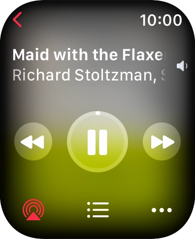 Turn the Digital Crown to select the required volume.