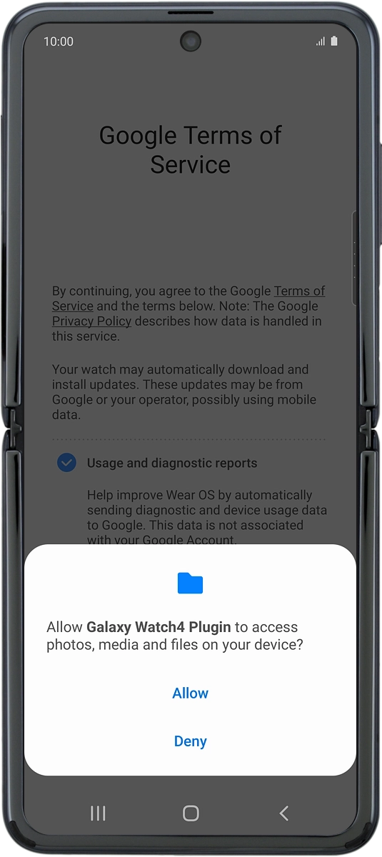 On your phone: Press Allow.