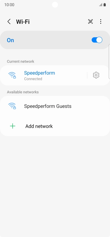 Press the Home key to return to the home screen.