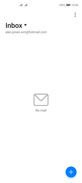 If this screen is displayed, you email account has been recognised and set up automatically. Follow the instructions on the screen to key in more information and finish setting up your phone.