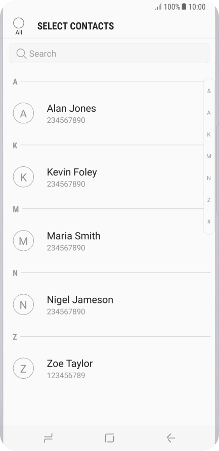 Press the field above 