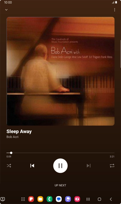 Press arrow right to go to the next audio file.