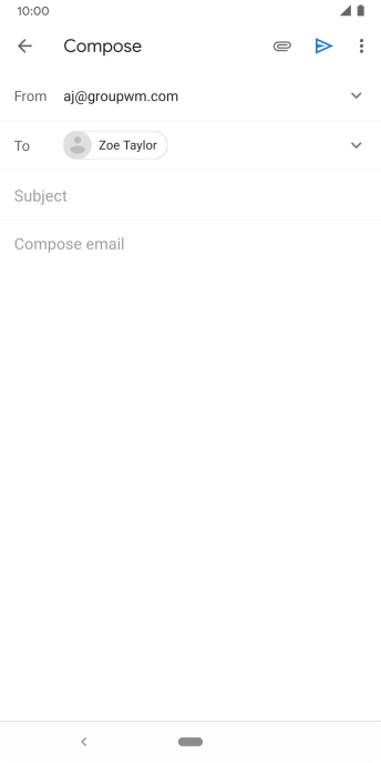 Press Subject and key in the required subject.