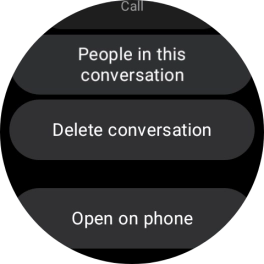 Press Delete conversation.