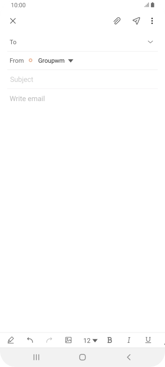 Press the field next to 