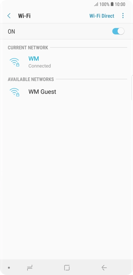 Press the Home key to return to the home screen.