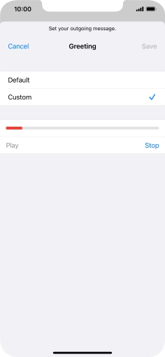 Press Stop to stop recording.