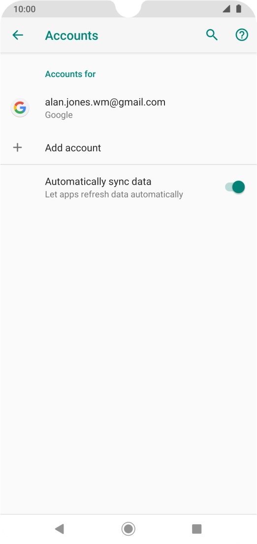 Press the Home key to return to the home screen.