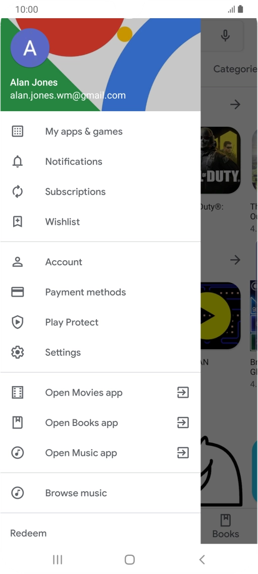 Press My apps & games.