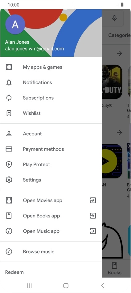 Press My apps & games.