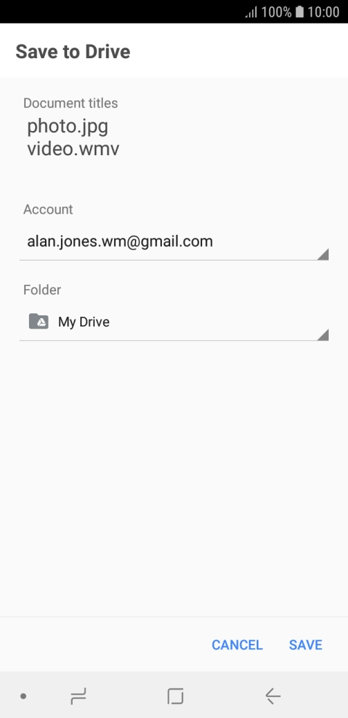 Press the field below 