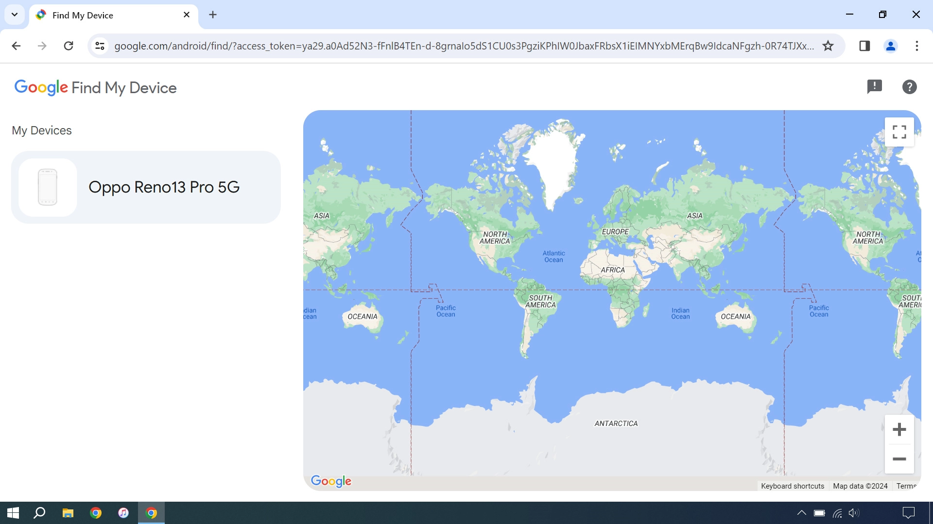 Click the required device.