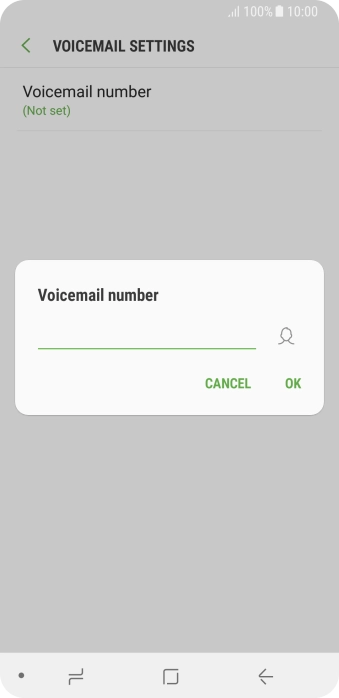 Key in +447953222222 and press OK.