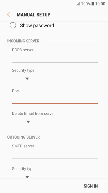 Press the drop down list below 